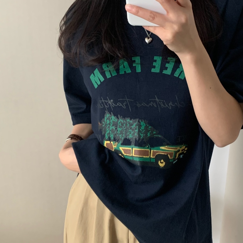 FROMJINI直郵韓國代購㊣女裝新品時尚休閑職業25春夏熱賣T恤FROMJINIT恤