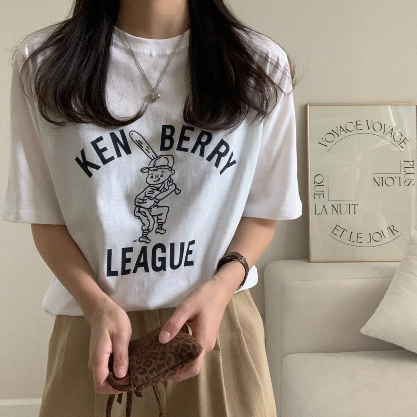 HELLO JINI韓國㊣直郵東大門代購女裝新品熱賣休閑推薦T恤HELLO JINIT恤
