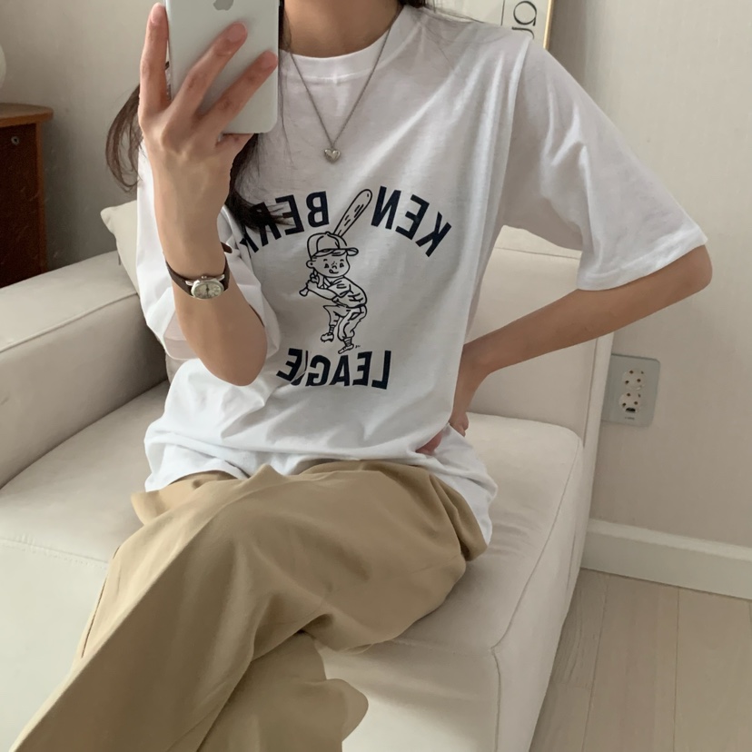 HELLO JINI韓國㊣直郵東大門代購女裝新品熱賣休閑推薦T恤HELLO JINIT恤