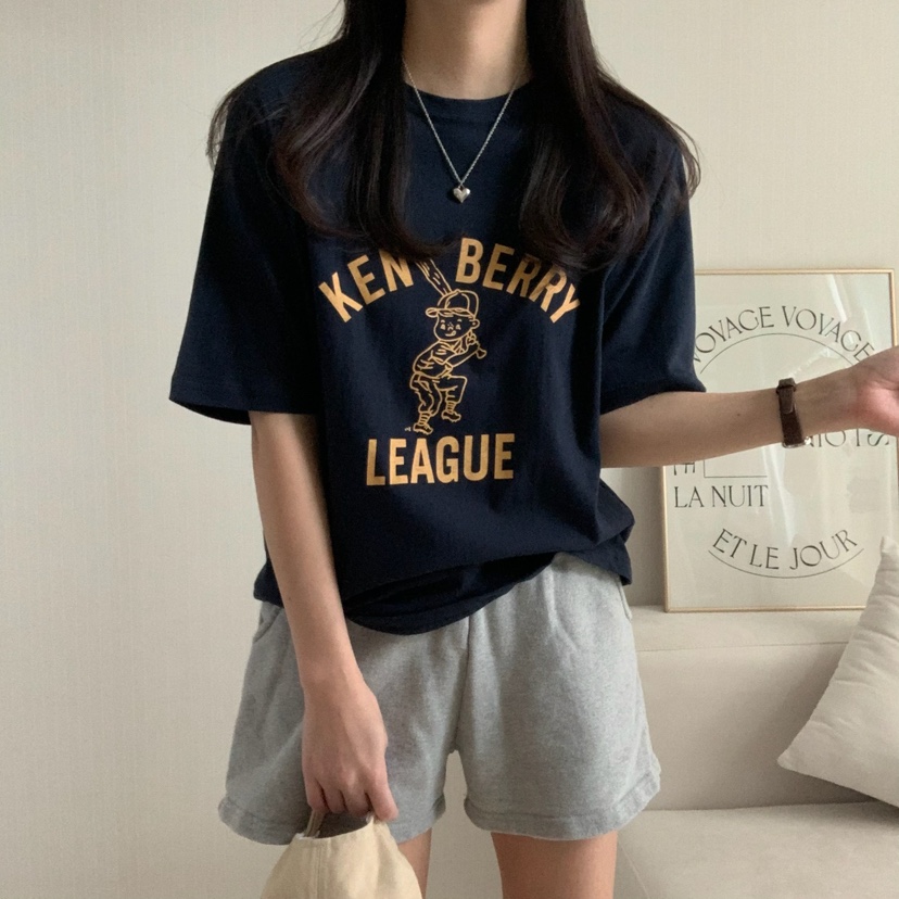 HELLO JINI韓國㊣直郵東大門代購女裝新品熱賣休閑推薦T恤HELLO JINIT恤圖色2