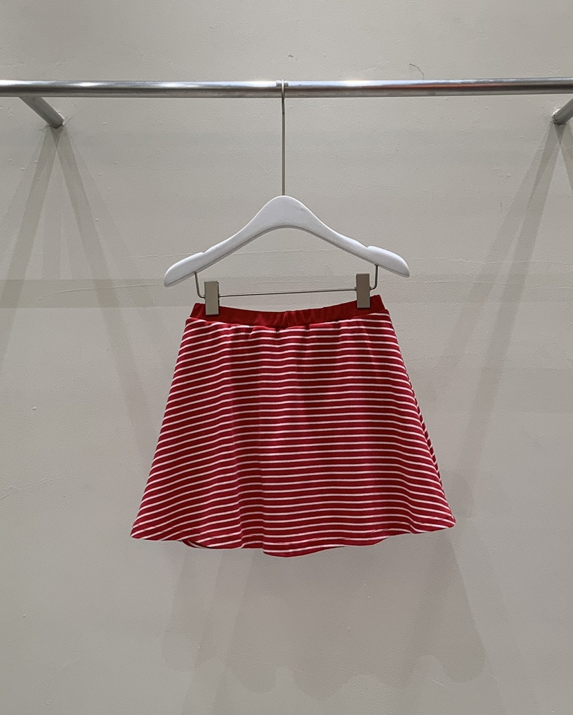 LOVE MOMENT直郵韓國代購㊣女裝新品人氣休閑25春夏短裙條紋LOVE MOMENT短裙