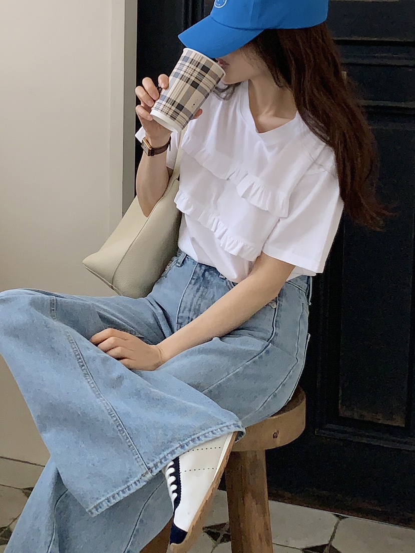 FORMSTUDIO韓國直郵㊣女裝新款推薦25春夏熱賣時尚職業休閑T恤FORMSTUDIOT恤