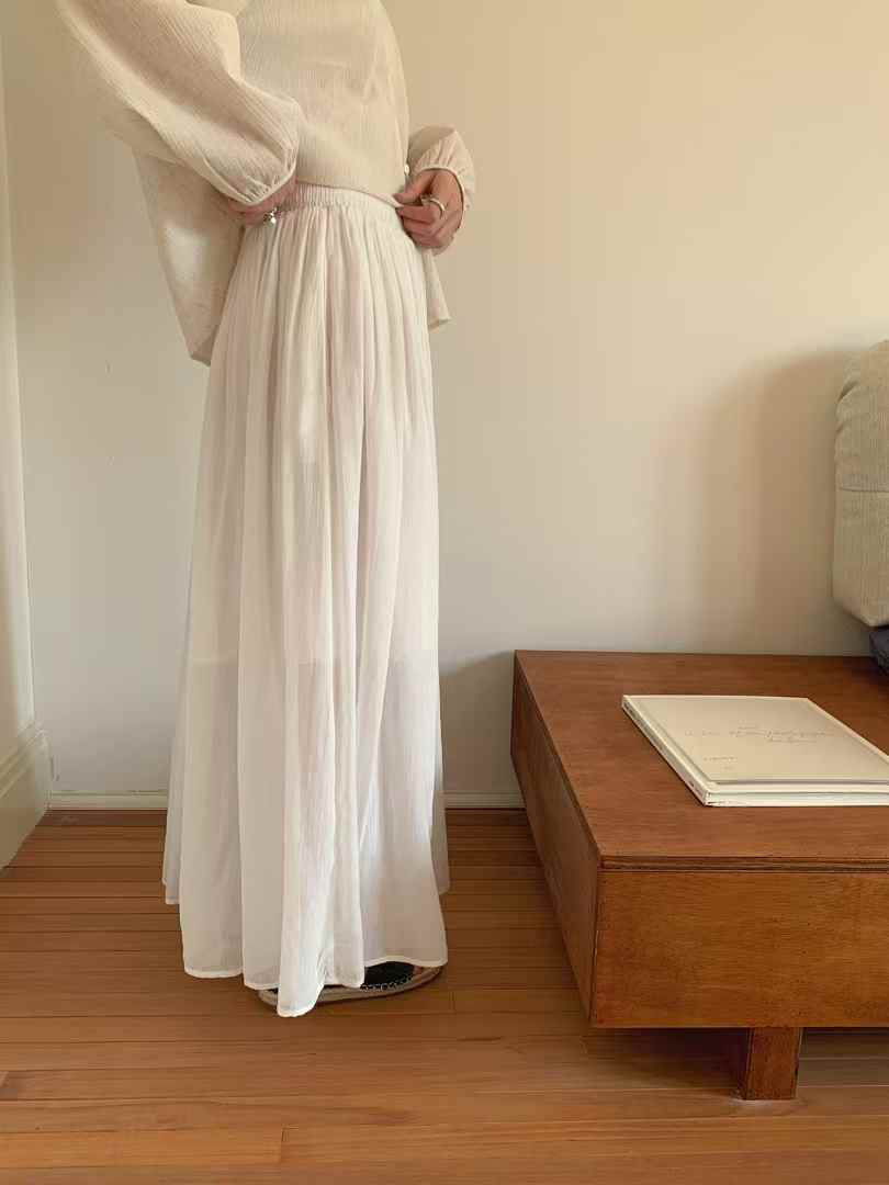 OLA韓國㊣直郵東大門代購女裝新款人氣推薦職業25春夏休閑長裙mellor/OLA長裙