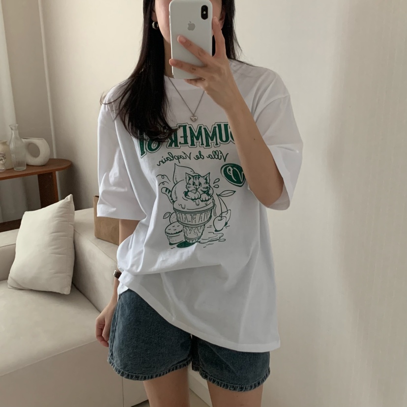 FROMJINI直郵韓國代購㊣女裝新款推薦休閑職業熱賣時尚25春夏T恤FROMJINIT恤