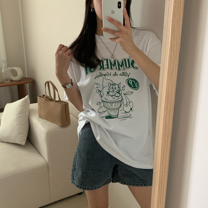 FROMJINI直郵韓國代購㊣女裝新款推薦休閑職業熱賣時尚25春夏T恤FROMJINIT恤