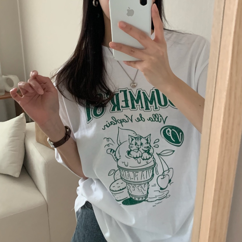 FROMJINI直郵韓國代購㊣女裝新款推薦休閑職業熱賣時尚25春夏T恤FROMJINIT恤