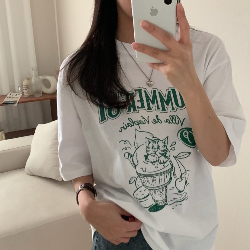 FROMJINI直郵韓國代購㊣女裝新款推薦休閑職業熱賣時尚25春夏T恤FROMJINIT恤