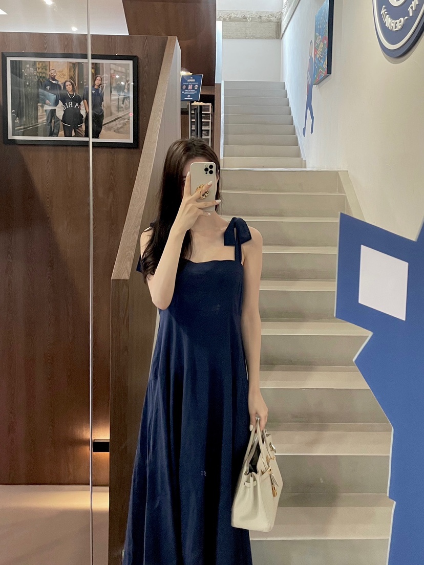 RIAH韓國㊣直郵東大門代購女裝新品熱賣連衣裙蝴蝶結打折長款RIAH連衣裙