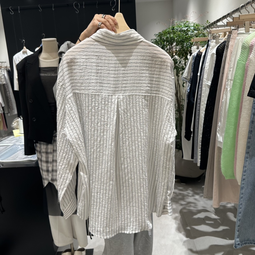 AYCE韓國直郵㊣女裝新品熱賣人氣推薦休閑25春夏襯衫蕾絲衫BUTTER-P襯衫/蕾絲衫