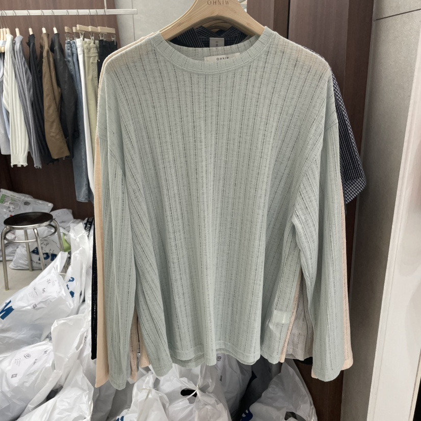 OHNIW東大門代購女裝新款時尚人氣休閑真品推薦25春夏職業T恤OHNIW-男裝T恤