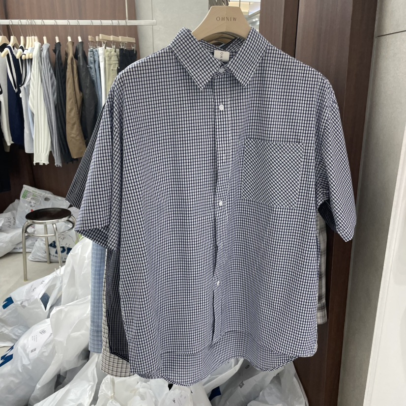 OHNIW東大門代購女裝新品休閑25春夏熱賣職業人氣襯衫蕾絲衫OHNIW-男裝襯衫/蕾絲衫