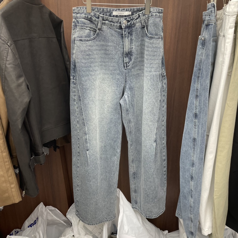 OHNIW東大門實拍女士新款時尚真品推薦熱賣25春夏人氣牛仔褲OHNIW-男裝牛仔褲