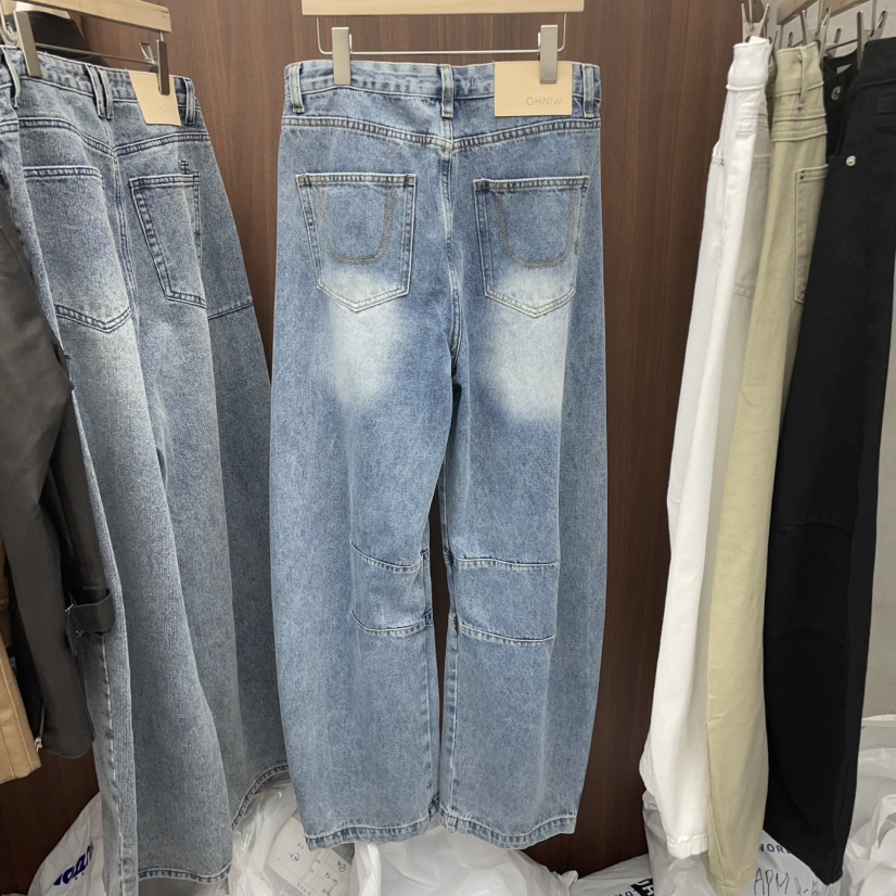 OHNIW東大門實拍女裝新品25春夏真品時尚推薦人氣職業牛仔褲OHNIW-男裝牛仔褲