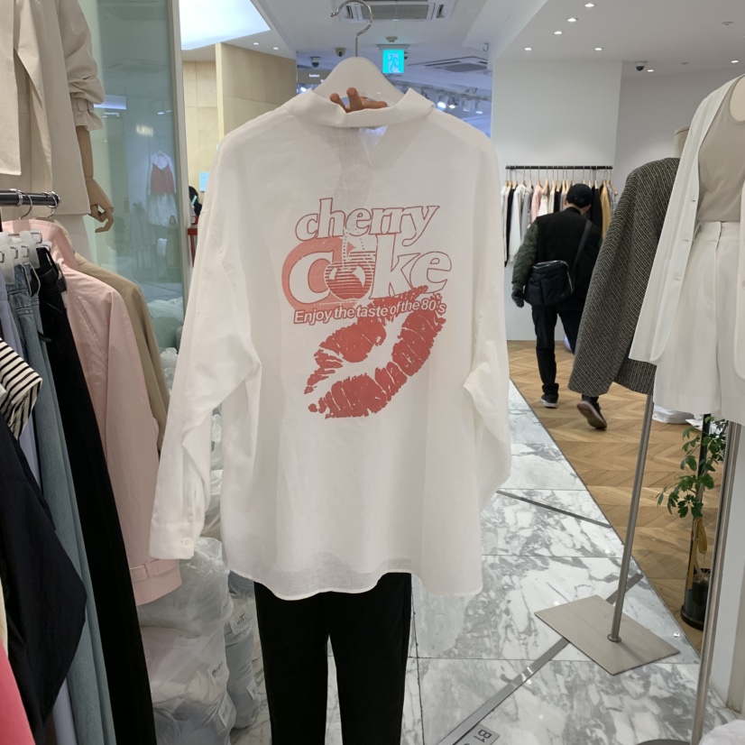 ALMOND東大門實拍女裝新款真品人氣熱賣職業襯衫蕾絲衫亞麻ALMOND襯衫/蕾絲衫