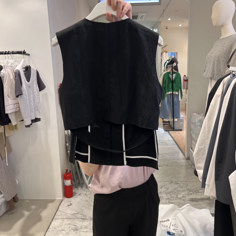 URBANE cloth韓國代購女裝新款職業休閑熱賣推薦25春夏馬甲URBANE cloth馬甲