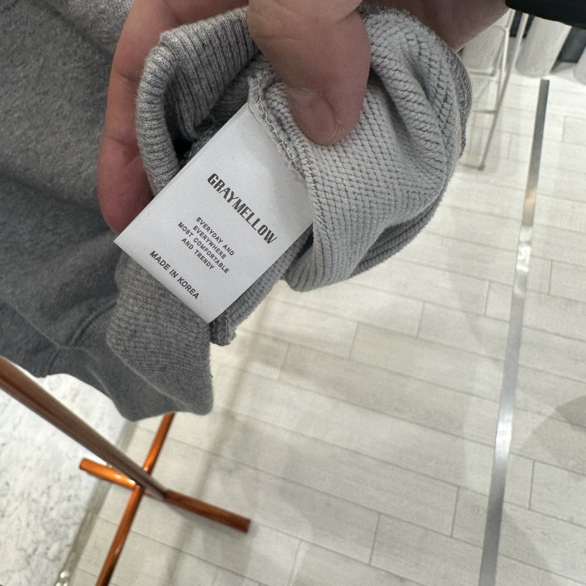 GRAYMELLOW東大門代購女裝新品25春夏推薦熱賣人氣休閑衛衣GRAYMELLOW衛衣