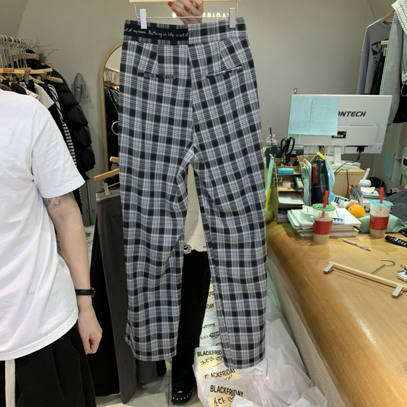 BLACKFRIDAY韓國代購女裝新款時尚25春夏推薦真品休閑休閑褲BLACK FRIDAY休閑褲