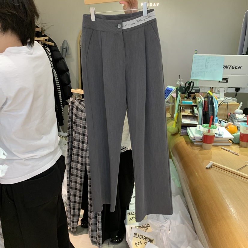 BLACKFRIDAY韓國代購女裝新款時尚25春夏推薦真品休閑休閑褲BLACK FRIDAY休閑褲
