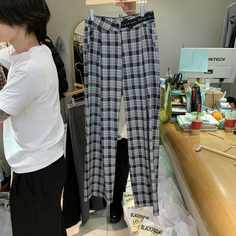 BLACKFRIDAY韓國代購女裝新款時尚25春夏推薦真品休閑休閑褲BLACK FRIDAY休閑褲圖色2