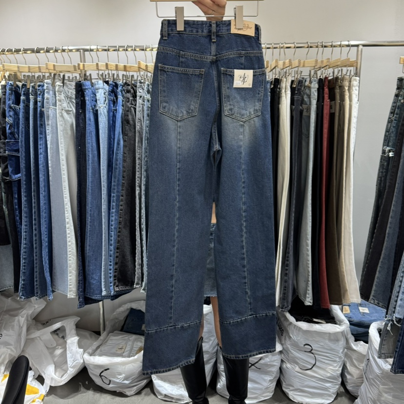 L'ETOILE東大門實拍女裝新品真品人氣休閑熱賣25春夏牛仔褲L'ETOILE牛仔褲