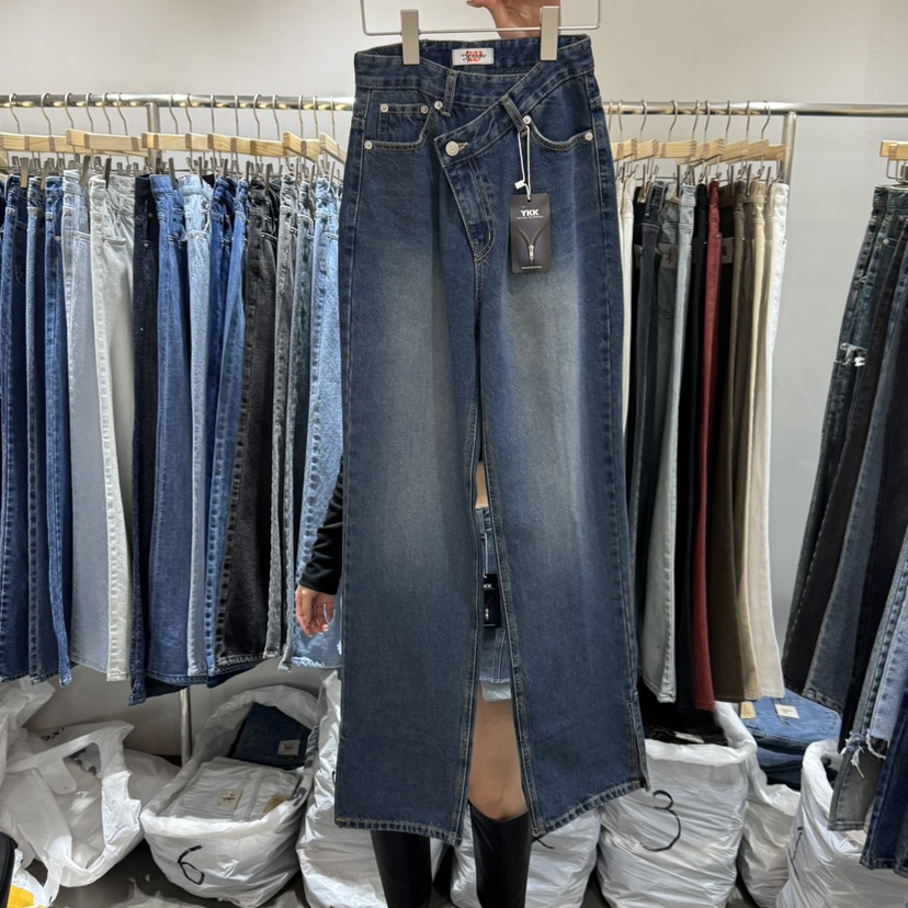 L'ETOILE東大門實拍女裝新品真品人氣休閑熱賣25春夏牛仔褲L'ETOILE牛仔褲