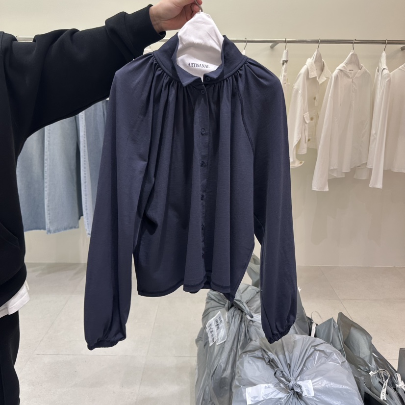 ARTISANAL韓國直郵女士新品推薦休閑職業襯衫蕾絲衫褶皺開衫ARTISANAL襯衫/蕾絲衫圖色2