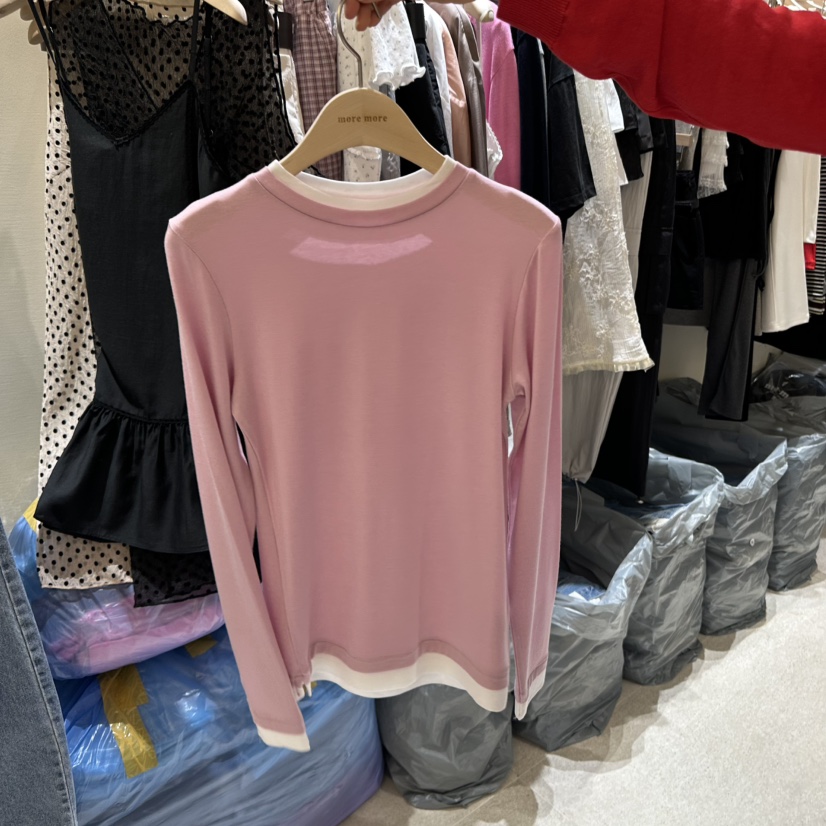 MOREMORE東大門代購女裝新品熱賣人氣推薦時尚職業休閑長袖T恤more more長袖T恤圖色3