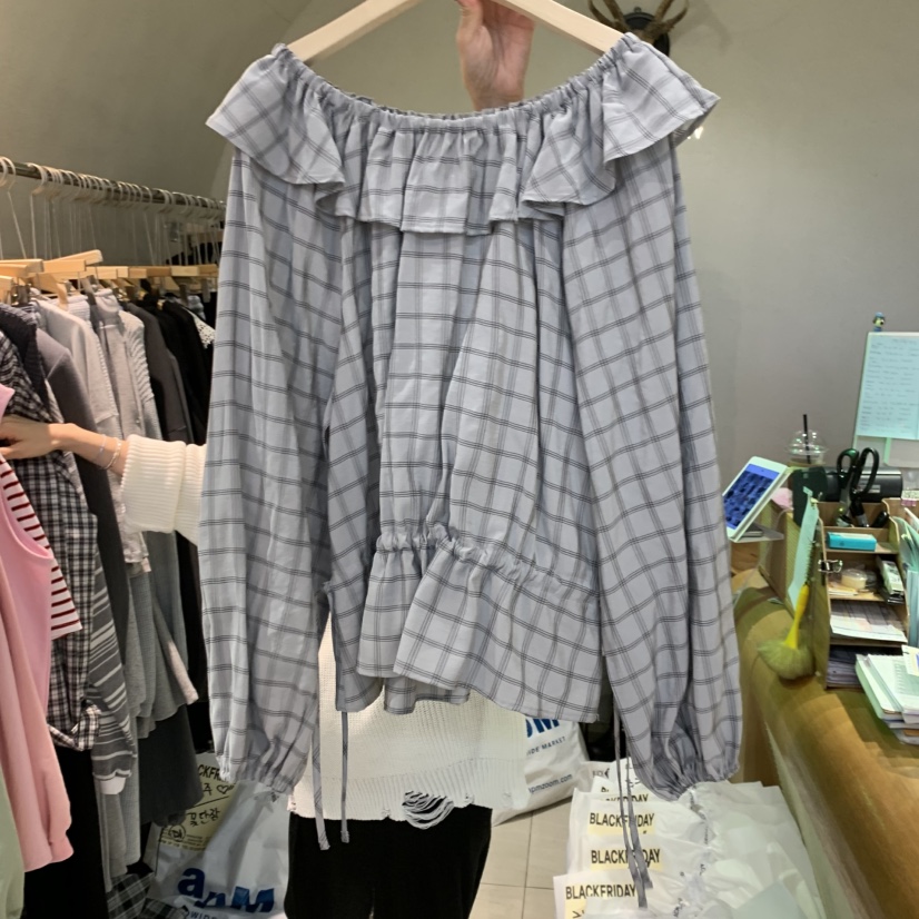 BLACKFRIDAY東大門代購女士新款熱賣25春夏真品人氣襯衫蕾絲衫BLACK FRIDAY襯衫/蕾絲衫
