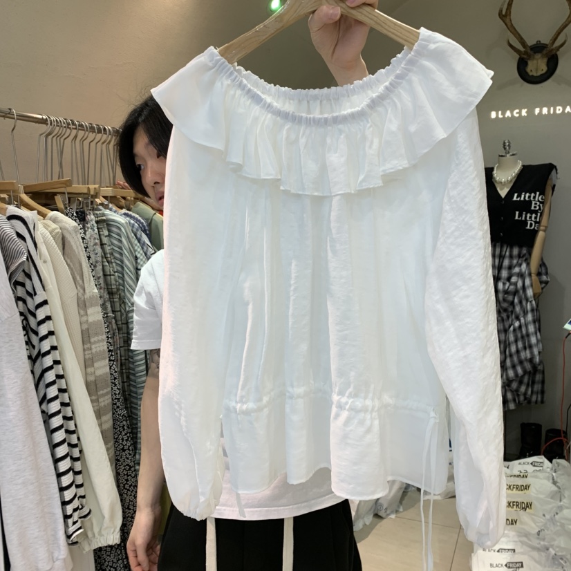 BLACKFRIDAY東大門代購女士新款熱賣25春夏真品人氣襯衫蕾絲衫BLACK FRIDAY襯衫/蕾絲衫圖色4