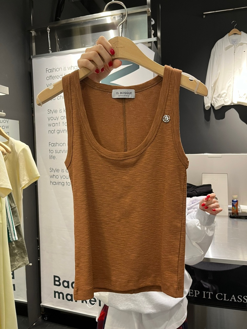 EL BOSQUE東大門實拍女裝新品職業真品休閑人氣25春夏吊帶背心EL BOSQUE吊帶/背心圖色1