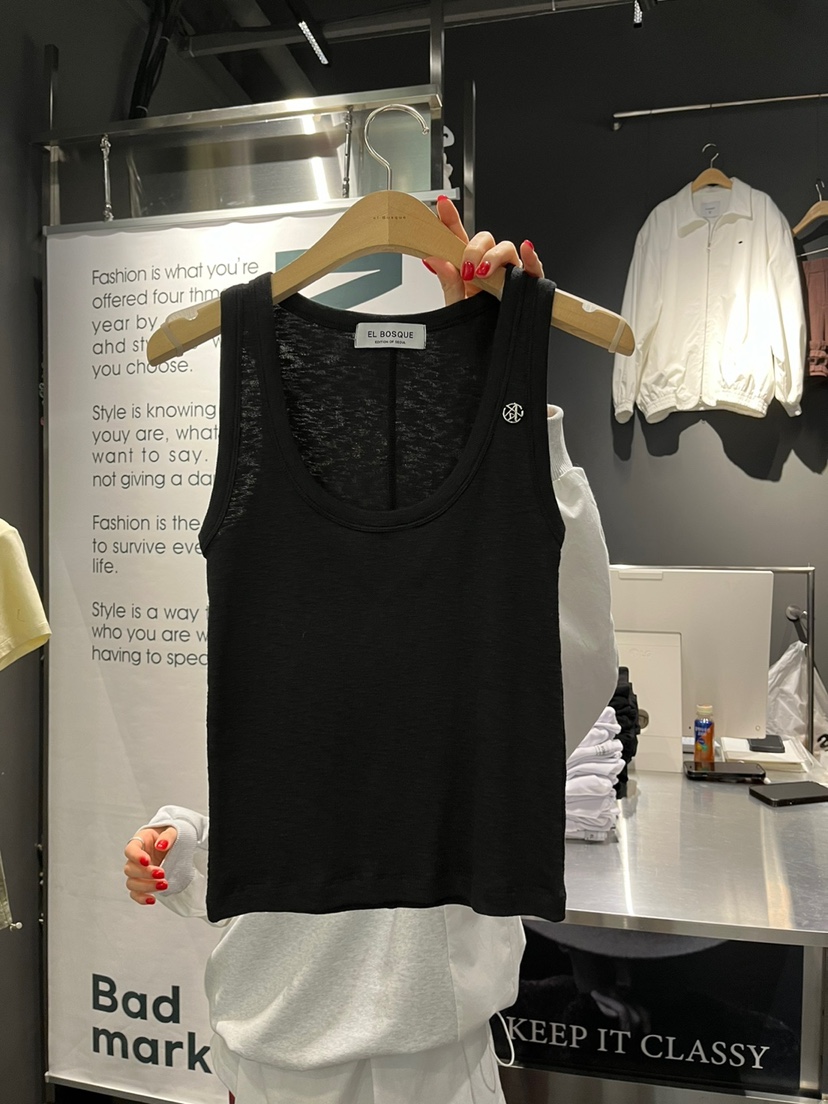 EL BOSQUE東大門實拍女裝新品職業真品休閑人氣25春夏吊帶背心EL BOSQUE吊帶/背心圖色2