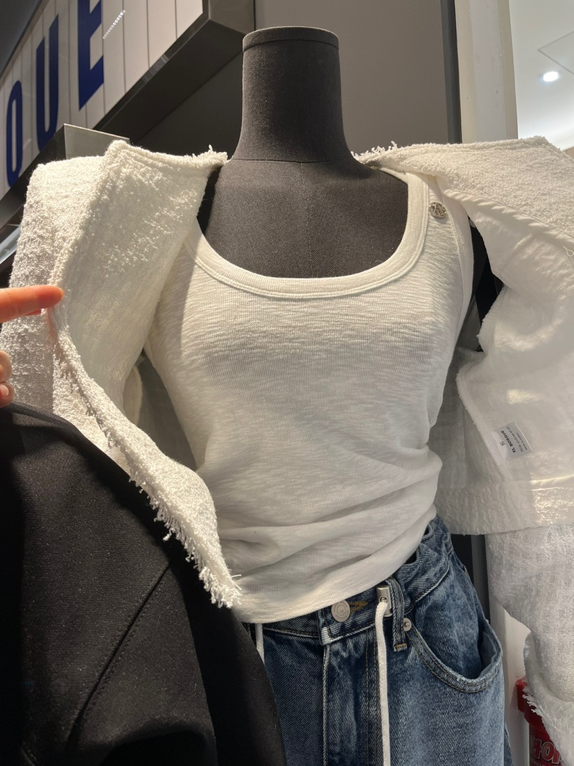 EL BOSQUE東大門實拍女裝新品職業真品休閑人氣25春夏吊帶背心EL BOSQUE吊帶/背心圖色3