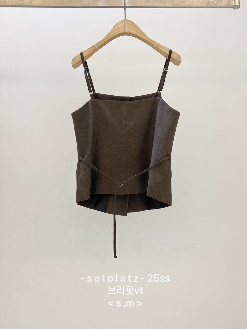 SETPLATZ東大門實拍女裝新品時尚推薦熱賣職業真品吊帶背心CENTO吊帶/背心