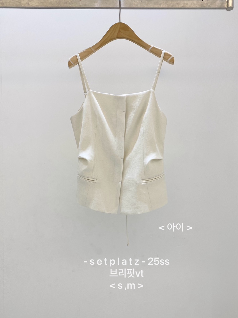 SETPLATZ東大門實拍女裝新品時尚推薦熱賣職業真品吊帶背心CENTO吊帶/背心圖色1