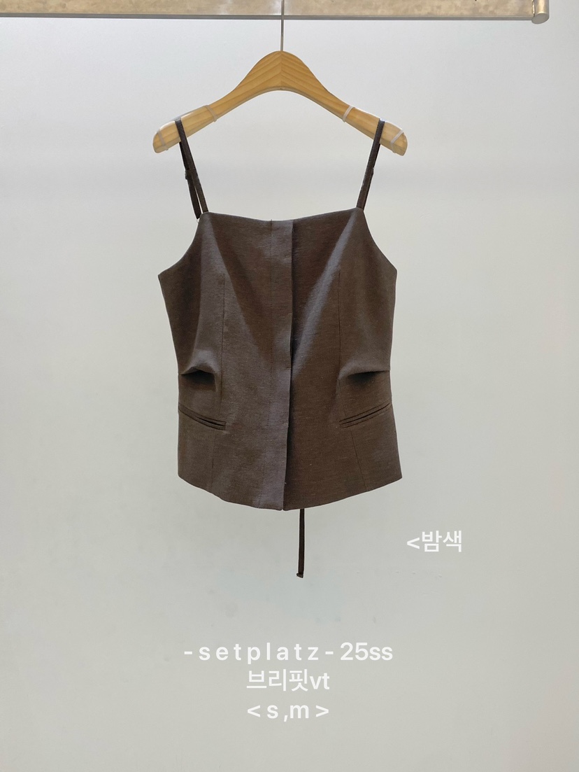 SETPLATZ東大門實拍女裝新品時尚推薦熱賣職業真品吊帶背心CENTO吊帶/背心圖色3