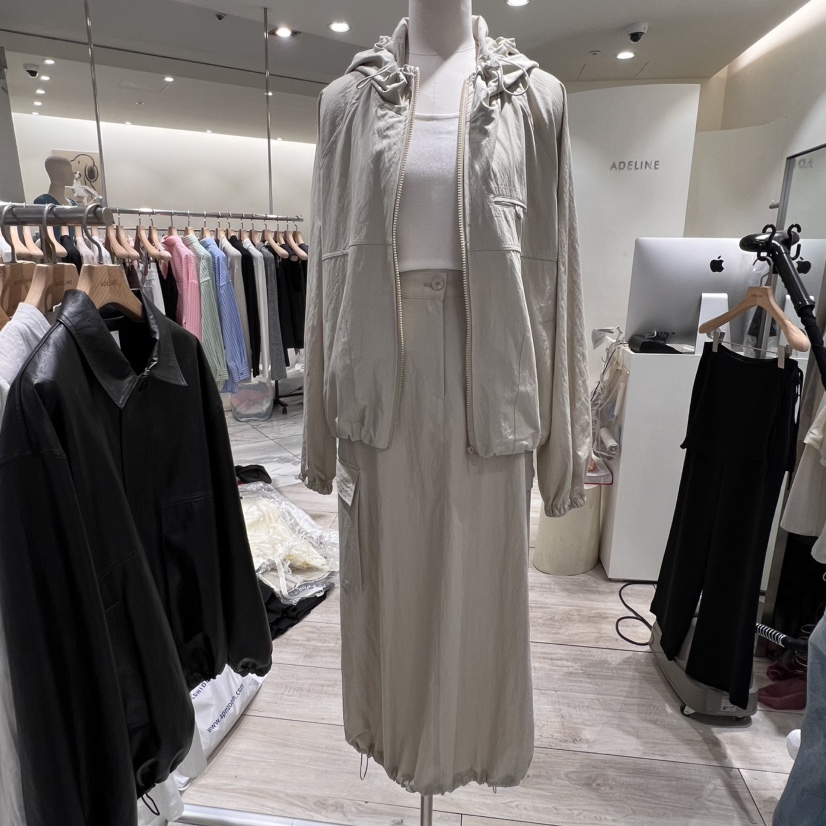 ADELINE韓國代購女裝新款25春夏職業推薦時尚休閑真品熱賣長裙ADELINE長裙