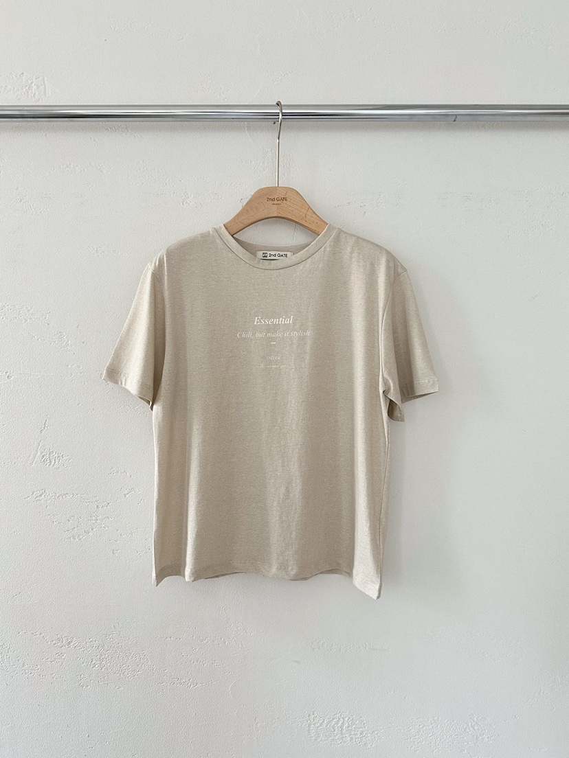 2ND GATE韓國代購女士新品25春夏熱賣人氣推薦真品休閑T恤2ND GATET恤圖色1