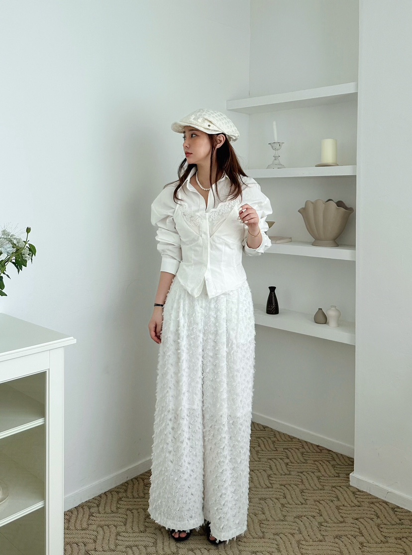 81 MARKET-L東大門實拍女裝新品時尚真品推薦25春夏襯衫蕾絲衫81 MARKET-L襯衫/蕾絲衫