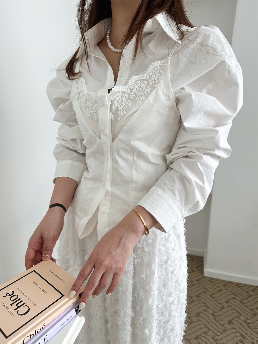 81 MARKET-L東大門實拍女裝新品時尚真品推薦25春夏襯衫蕾絲衫81 MARKET-L襯衫/蕾絲衫