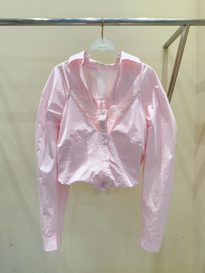 81 MARKET-L東大門實拍女裝新品時尚真品推薦25春夏襯衫蕾絲衫81 MARKET-L襯衫/蕾絲衫