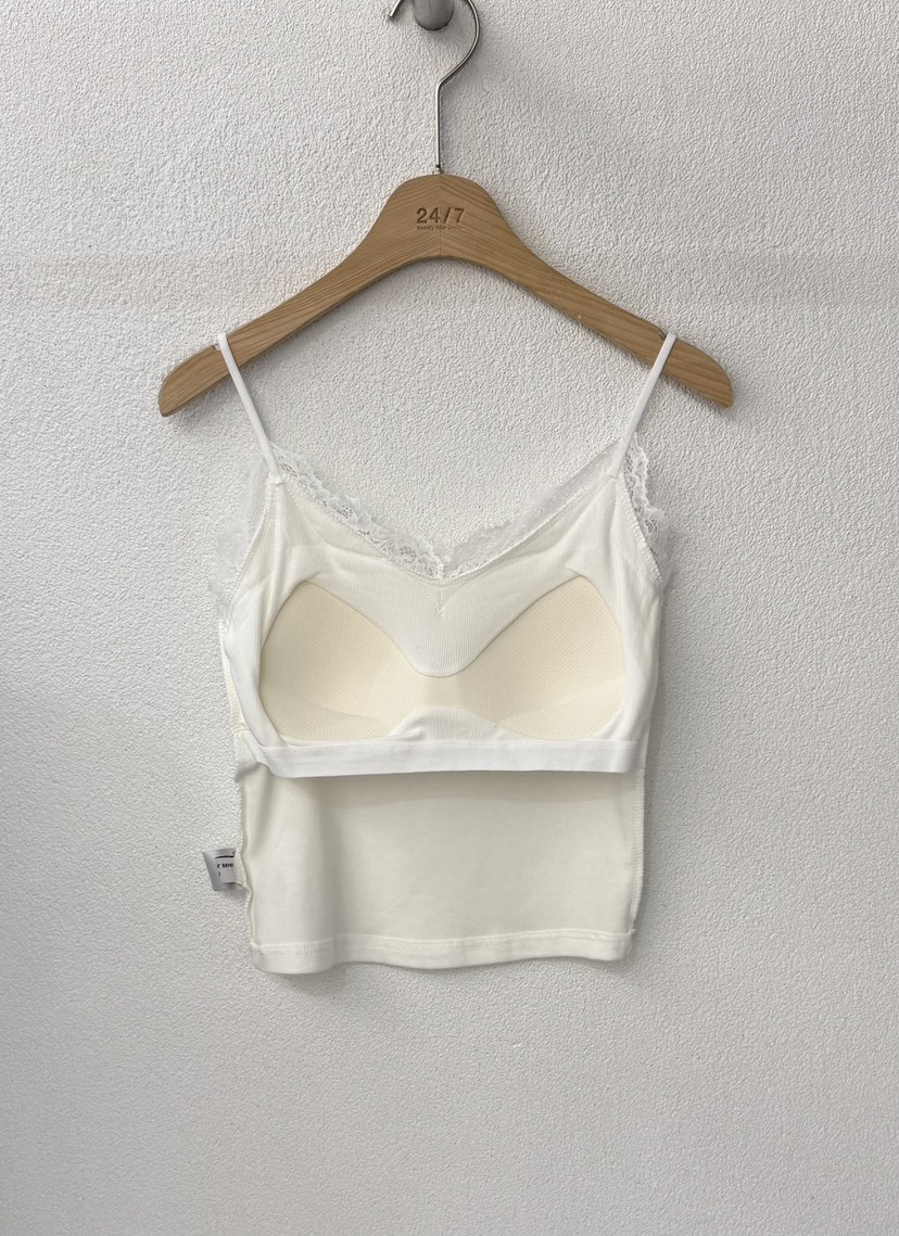 TWENTY FOUR SEVEN24-7韓國代購女士新款25春夏吊帶背心蕾絲TEWNTY FOUR SEVEN24-7吊帶/背心