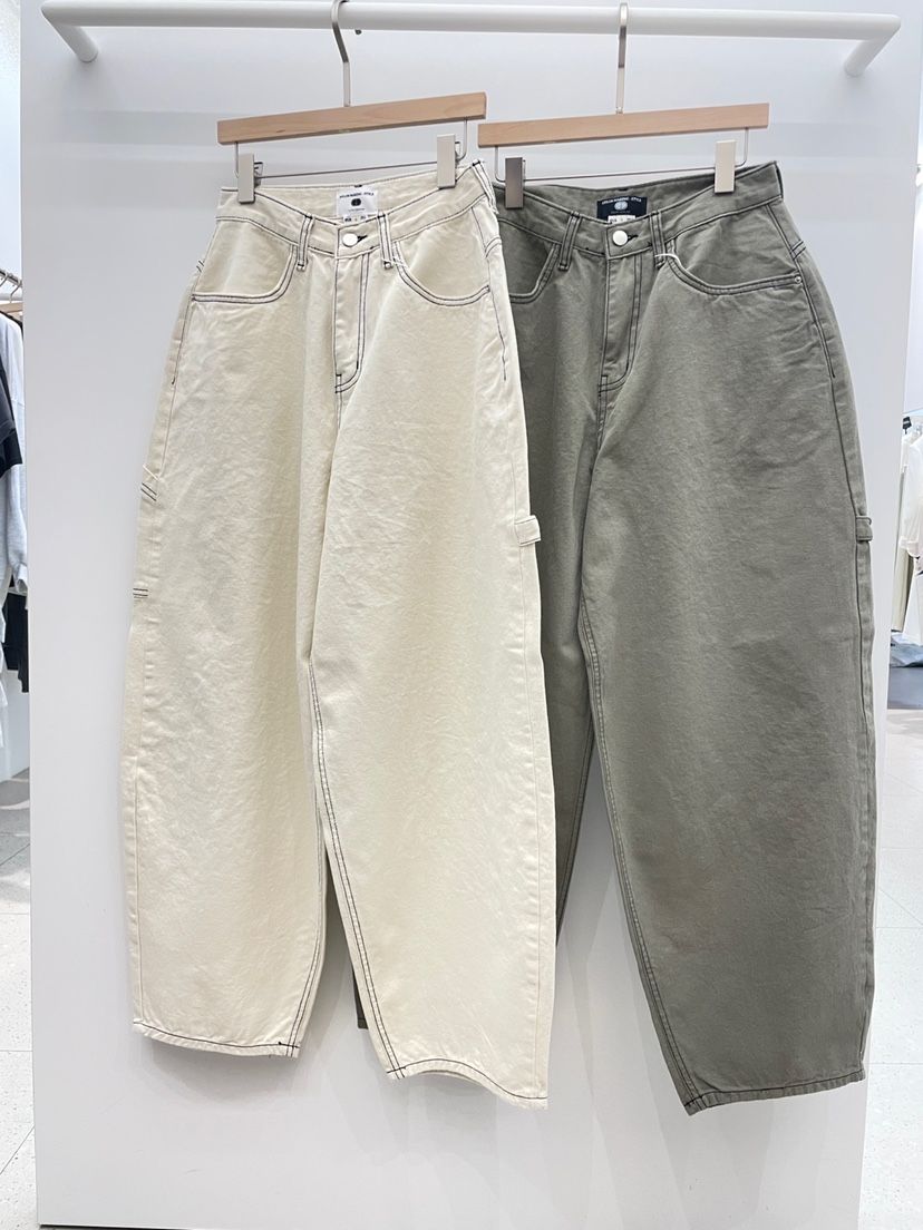 NYLON東大門直郵女士新品推薦真品人氣25春夏職業休閑褲棉質NYLON休閑褲圖色2左二色