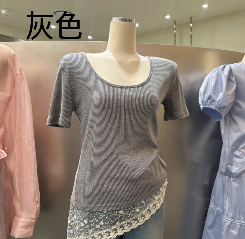 BENE韓國代購女士新品人氣時尚職業真品休閑熱賣25春夏推薦T恤BENET恤圖色1