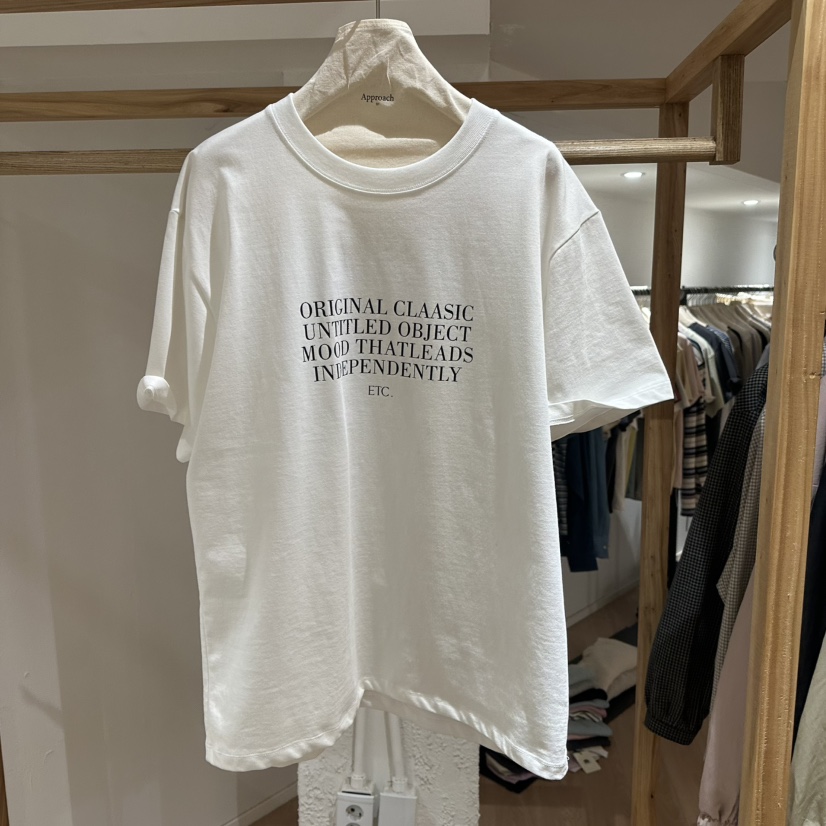 APPROACH0.1韓國代購女士新品時尚25春夏推薦職業真品人氣T恤APPROACH0.1T恤圖色3