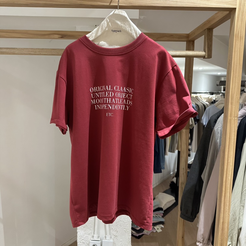 APPROACH0.1韓國代購女士新品時尚25春夏推薦職業真品人氣T恤APPROACH0.1T恤圖色4
