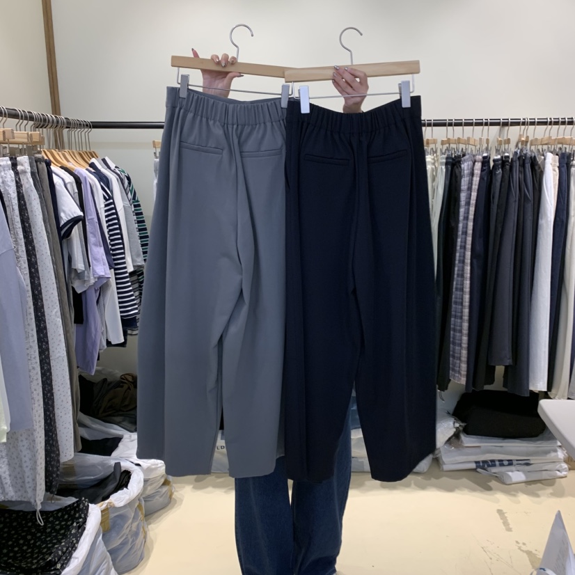 BUT韓國直郵女士新品真品人氣推薦25春夏職業時尚休閑休閑褲button休閑褲