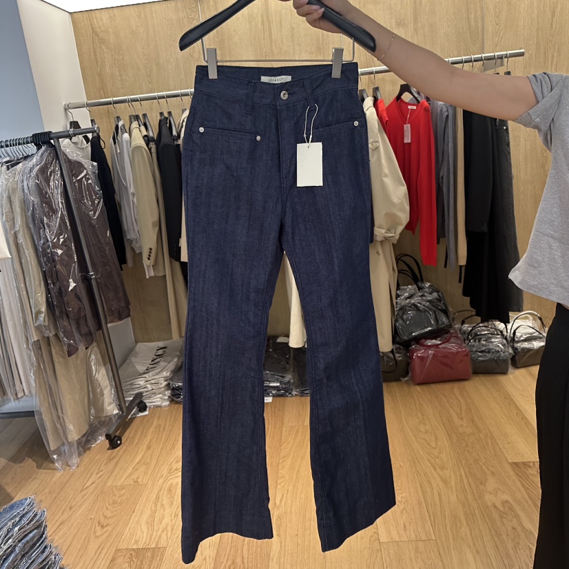 LEFANCY東大門直郵女裝新品熱賣職業真品推薦時尚人氣牛仔褲LEFANCY牛仔褲圖色1