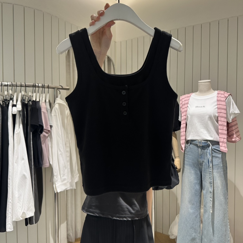 GRADE東大門代購女裝新品休閑熱賣人氣25春夏時尚真品吊帶背心GRADE吊帶/背心圖色2