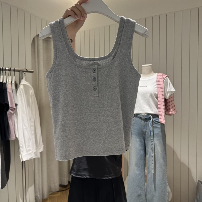 GRADE東大門代購女裝新品休閑熱賣人氣25春夏時尚真品吊帶背心GRADE吊帶/背心圖色3
