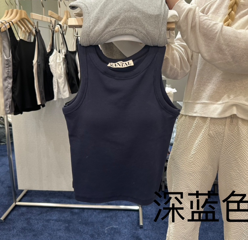 SANTAL東大門直郵女裝新款真品熱賣25春夏職業推薦吊帶背心SANTAL吊帶/背心圖色3